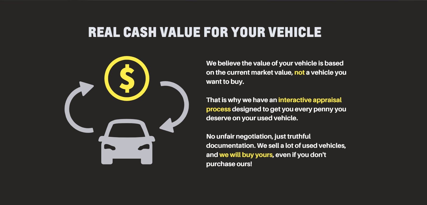 Real Cash value for your vehicle Sheboygan Auto Group in Sheboygan WI